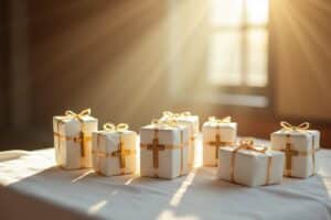 7 Kommunion Geschenke mit Symbol