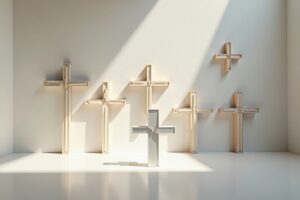 7 Wandkreuz modern schlicht Ideen
