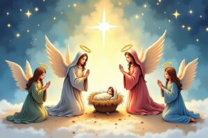 7 Weihnachtskarten christlich gestaltet