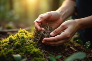 Kreative Kommunion mit Naturmaterialien
